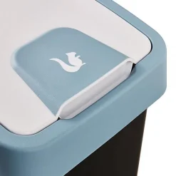 Poubelle Rectangulaire à couvercle basculant 25 litres - Bleu