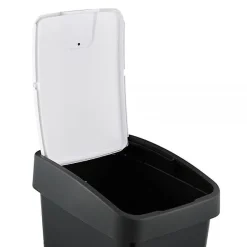 Poubelle Rectangulaire à couvercle basculant 45 litres - Blanc