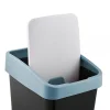 Poubelle Rectangulaire à couvercle basculant 45 litres - Bleu