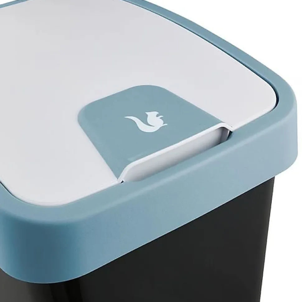 Poubelle Rectangulaire à couvercle basculant 45 litres - Bleu