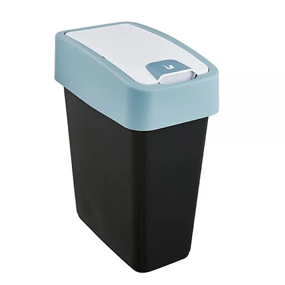 Poubelle Rectangulaire à couvercle basculant 10 litres - Bleu