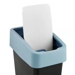 Poubelle Rectangulaire à couvercle basculant 10 litres - Bleu