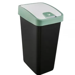 Poubelle Rectangulaire à couvercle basculant 45 litres - Vert