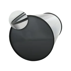 Poubelle Touch Inox 30L Gris Anthracite MSV