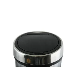 Poubelle Touch Inox 30L Gris MSV