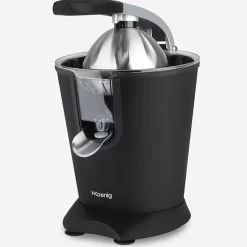 Presse Agrume Electrique - HKoeNIG - AGR82 - Electrique - 160 W - Appareil silencieux - Noir mat et acier inoxydable