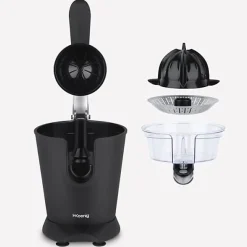 Presse Agrume Electrique - HKoeNIG - AGR82 - Electrique - 160 W - Appareil silencieux - Noir mat et acier inoxydable