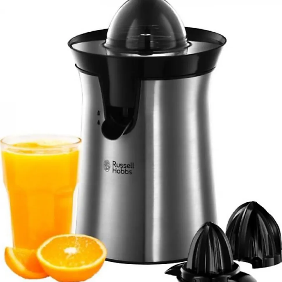 Presse Agrume Electrique RUSSELL HOBBS 22760-56 - 2 cônes interchangeables - Jus de fruit frais rapide
