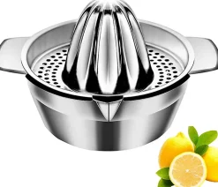 Presse Agrume Manuel inox gris