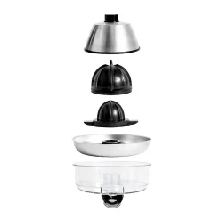 Presse Agrumes Double Cônes Et Filtre En Acier Pressjuice Noir Kitchencook