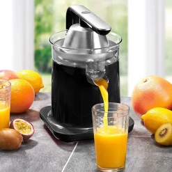 Presse Agrumes Double Cônes Et Filtre En Acier Pressjuice Noir Kitchencook
