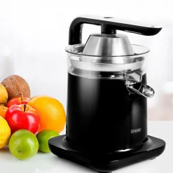 Presse Agrumes Double Cônes Et Filtre En Acier Pressjuice Noir Kitchencook