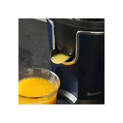 Presse agrumes électrique - Terraillon - NEW MOON - 160W - 2 cônes - FIltre inox - Bec verseur inox anti-gouttes