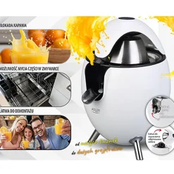 Presse-agrumes Adler AD 4013W - Blanc - 800W