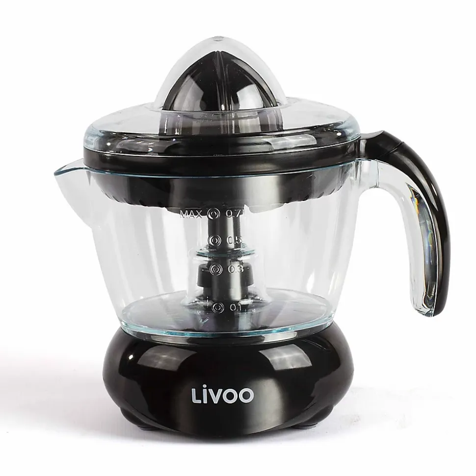 Presse-Agrumes Électrique - Pour jus d'orange, citron et autres agrumes - Rotation Double Sens - 25 W, Noir DOD131N