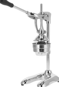 Presse-agrumes manuel en acier inoxydable gris