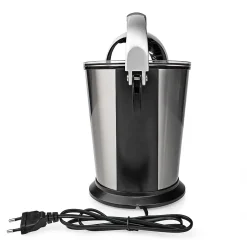 Presse-agrumes 100W Inox Silencieux Levier Bec Anti goutte 2 cones Haute Qualité NEDIS