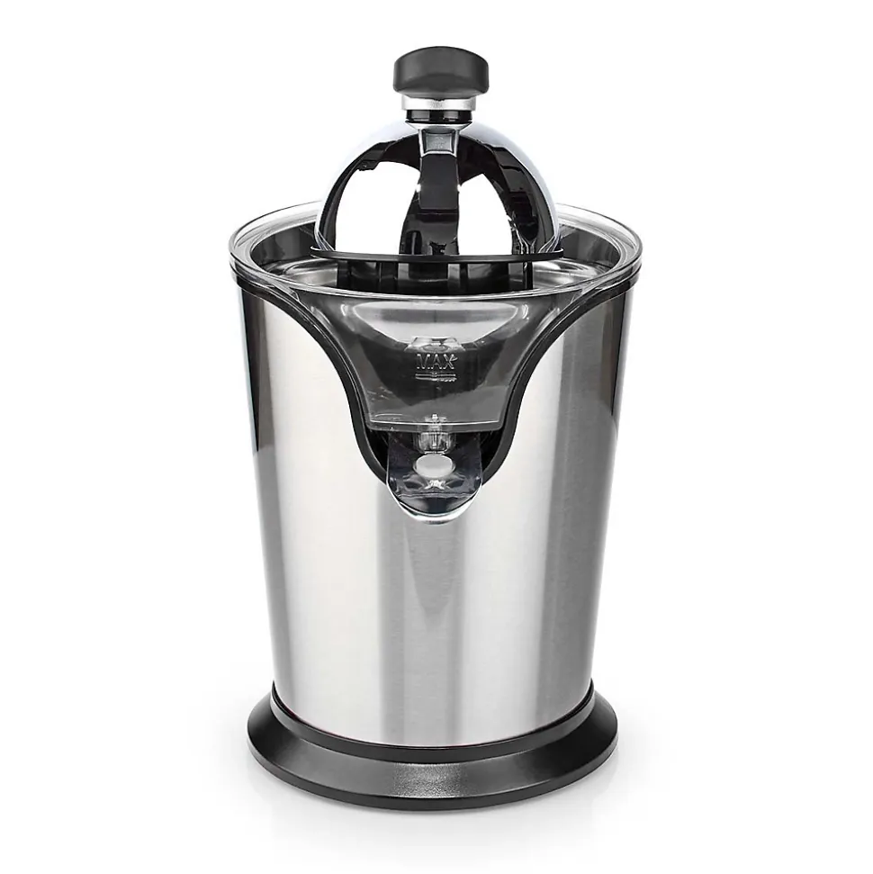 Presse-agrumes 100W Inox Silencieux Levier Bec Anti goutte 2 cones Haute Qualité NEDIS