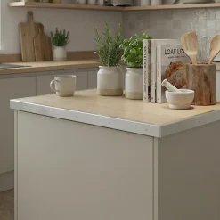 Profil de finition pour plan de travail GoodHome Nantua Argent l. 40 mm x H. 38 mm