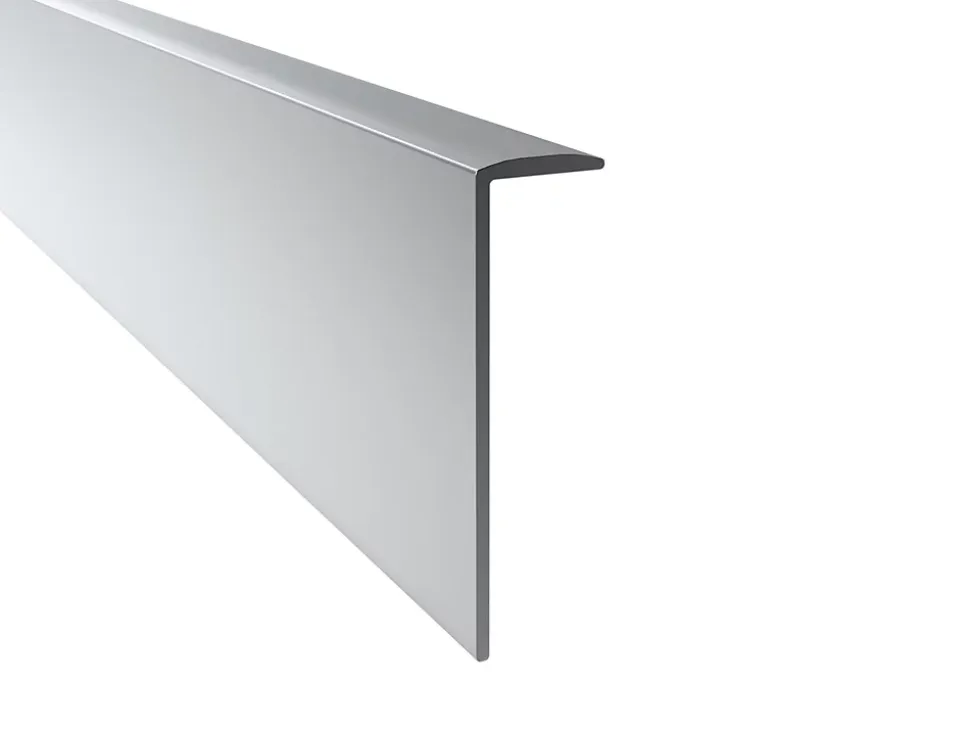 Profil de finition pour plan de travail gris L. 300 x l. 3,8 x H. 1,1 cm