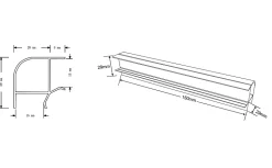 Profil de jonction angle pour plinthe
