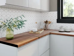 Profil plan de travail finition bordure blanc