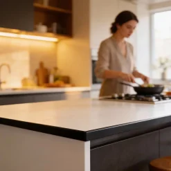 QUEST Profilé de finition pour meubles en PVC 18 mm - baguette de finition autocollante - gris, 5 m