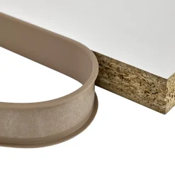 QUEST Profilé de finition pour meubles en PVC 18 mm - baguette de finition autocollante - beige, 5 m