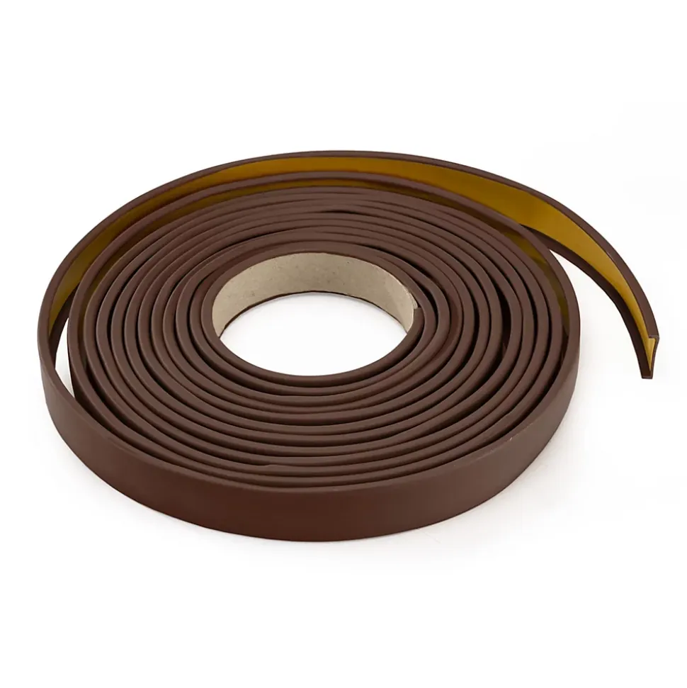 QUEST Profilé de finition pour meubles en PVC 18 mm - baguette de finition autocollante - gris foncé, 5 m