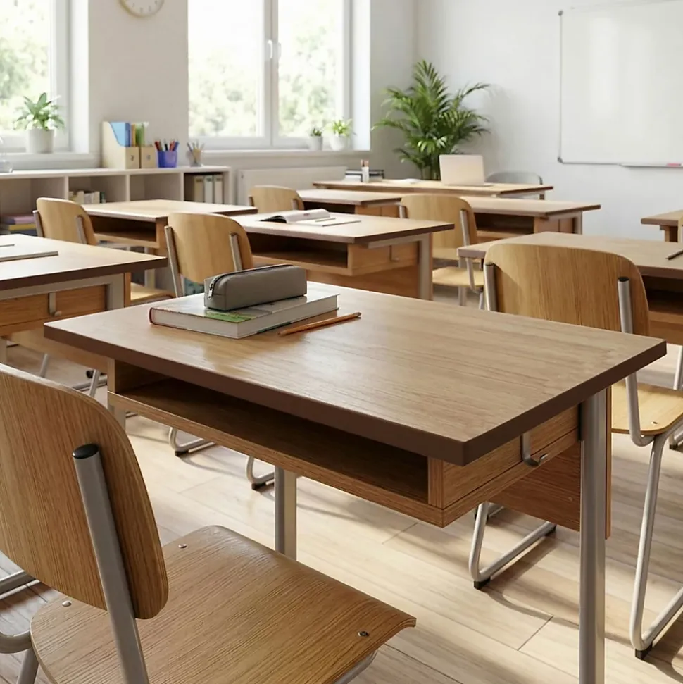 QUEST Profilé de finition pour meubles en PVC 18 mm - baguette de finition autocollante - gris foncé, 5 m