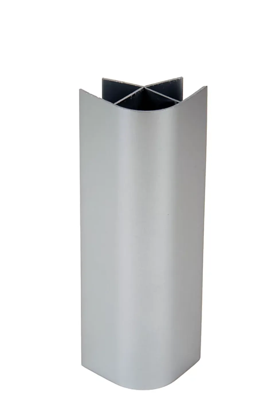 Raccord d'angle droit de plinthe de cuisine Nordlinger 16/19 mm, gris x 4