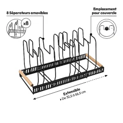Rack extensible poêles/casseroles - 5Five