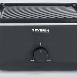 Raclette Gril - SEVERIN - RG2360 - 4 pers. - Compacte - Plaque 24 x 24 cm - Inclus 4 Poelons et spatules - Noir