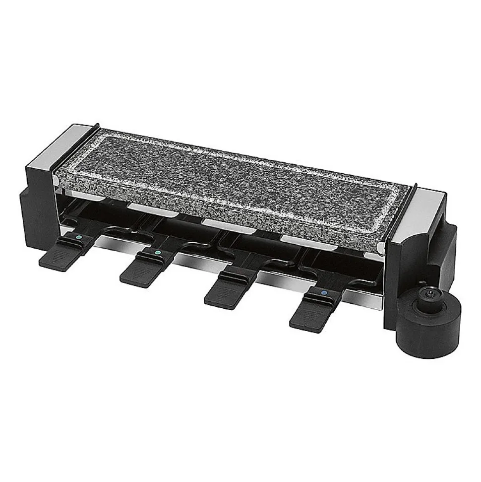 Raclette gril avec pierre chaude 8 personnes Clatronic RG 3678 Noir