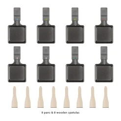 Raclette gril avec pierre chaude 8 personnes Clatronic RG 3678 Noir