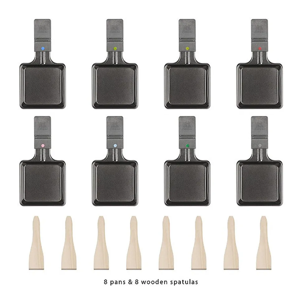 Raclette gril avec pierre chaude 8 personnes Clatronic RG 3678 Noir