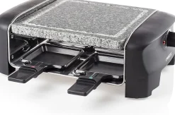 Raclette pierre à cuire 4 personnes 600 W Noir