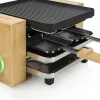 Raclette Princess Pure 4 800 W Noir & Bambou