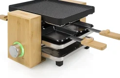 Raclette Princess Pure 4 800 W Noir & Bambou