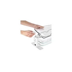 RACLETTE TRANSPARENCE 8 PERS 3 PLATEAUX VERRE TREMPE BLANC GRIS LAGRANGE