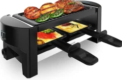 Raclette 320W 2 poêles antiadhésives