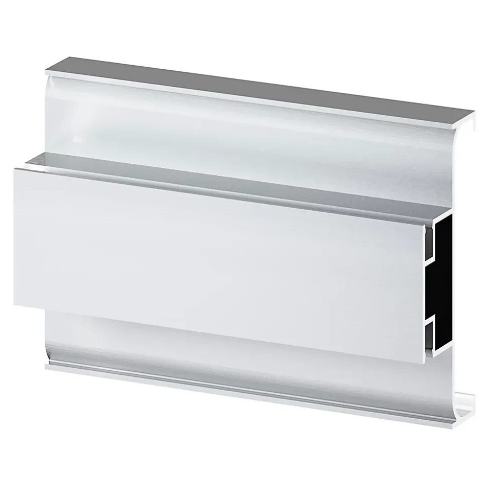 Rail central de colonne acier brossé H. 237 cm Caraway Innovo GoodHome