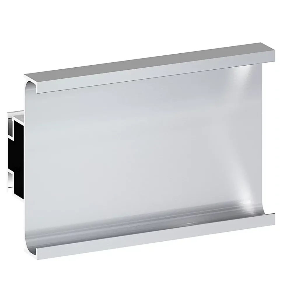 Rail central de colonne acier brossé H. 237 cm Caraway Innovo GoodHome