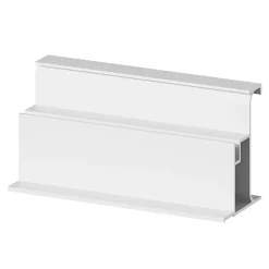 Rail d'extrémité de colonne blanc H. 237 cm Caraway Innovo GoodHome
