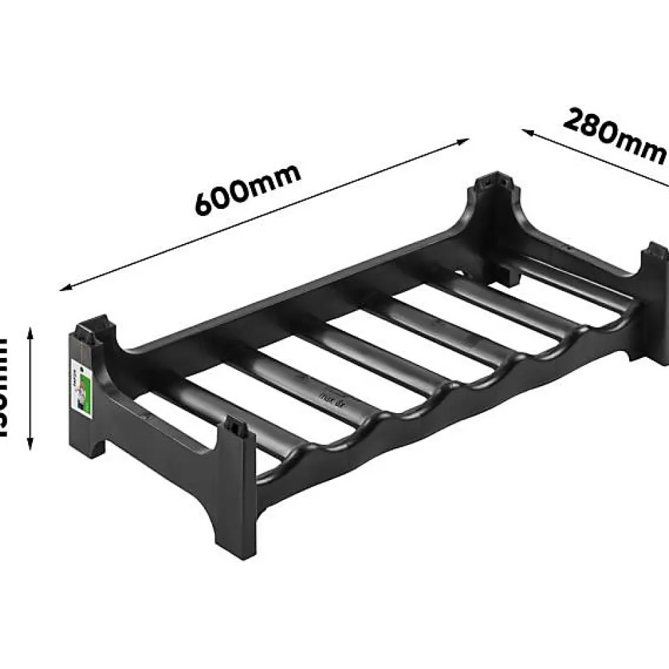 Range Bouteille Empilable en Plastique Solide