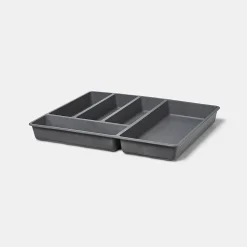 Range couverts GoodHome Nitaki gris 50 x 42 cm, 5 compartiments