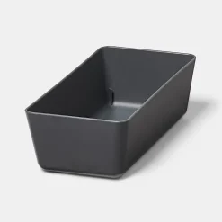 Range couverts GoodHome Nitaki gris 18 x 9 cm, 1 compartiment