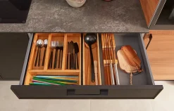 Range couverts GoodHome Nitaki bambou 20 x 42 cm, 1 compartiment