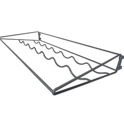 Range-bouteilles en acier noir 7 compartiments