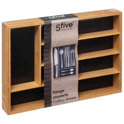 Range-couverts 5 compartiments Black Bambou - 5Five
